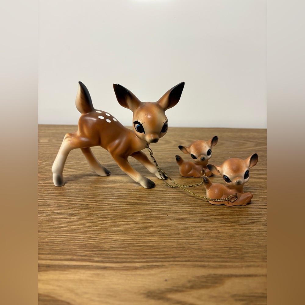 Vintage | MCM Anthropomorphic Doe & Fawns